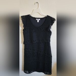 Motherhood Nursing Elegant Black Lace Top Size S
